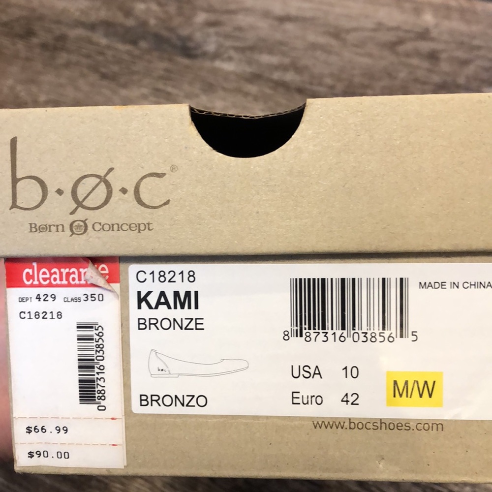 b.o.c. Kami Bronze Flats Size 10 - Picture 2 of 7